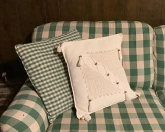 Gingham Sofa