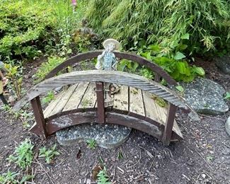 Outdoor Decor, Wooden Bridge