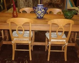 Pine Dining Table n Chairs 1a