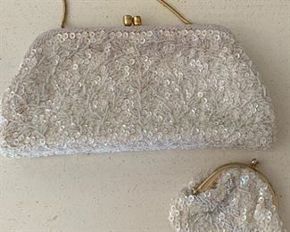 Sequin Handbag and Coin Purse