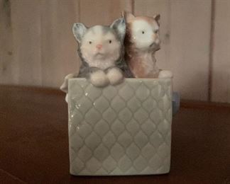 Porcelain Cat Figurine