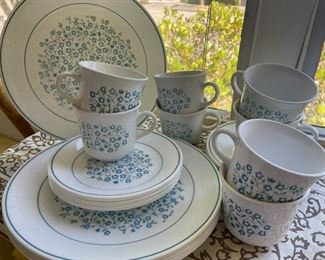 Blue & White Corning ware Serving Set