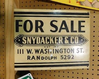 Antique For sale sign