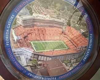 Top of stadium glass table