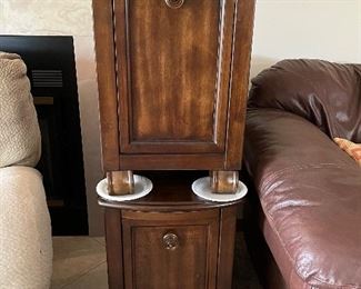 Two end tables from Ashley furniture 
They look brand new