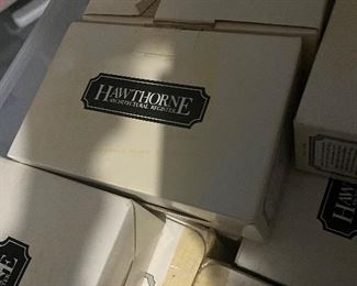 Lots of Hawthorn Christmas villages 