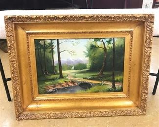 Framed Oil on Canvas