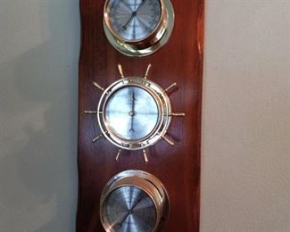 Vintage wall barometer