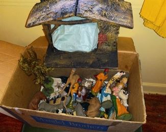 Vintage Nativity Set