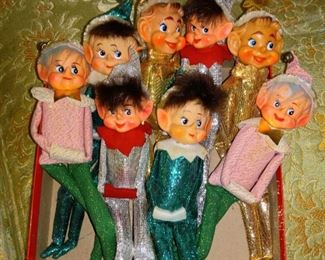 Vintage Glitter Knee Hugger Elves