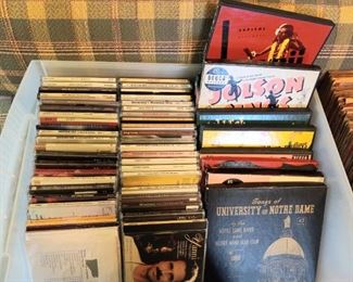 CD's and 45 record sets