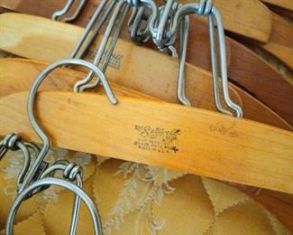 Vintage Setwell wood hangers