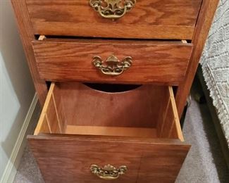 Surprise!  Two drawer cabinet with filing drawer.  