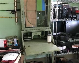 50% off now 
Two piece painted secretary 