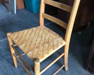 Vintage Ladderback Chair with Rush Seat
25% off

