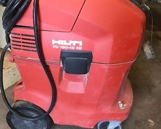Hilti This industrial wet/dry vacuum cleaner is ideal for dust extraction from grinding, cutting, slitting, drilling. General wet and dry cleaning and removal of slurry during wet coring applications. Smaller spills and flooding are also a breeze for this machine. Lightweight, easy to transport. (There are two available)