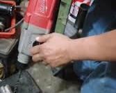 Milwaukee Hammer Drill in Action