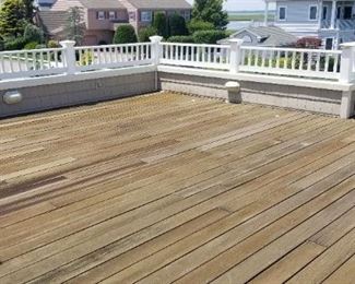 Extensive amount of wood decking