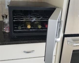Wine fridge detail