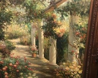 Dreamy Thomas Kinkade-like artwork - very large