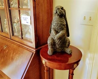 Cherry plant stand and one of MANY Bunny figures