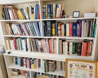 Lots of books and bookshelves