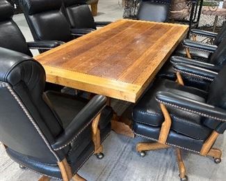 10 Hancock and Moore executive chairs. These are in amazing condition and a great find if you are furnishing an office! Sold individually. 