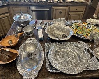 Tons of Arthur court serveware!