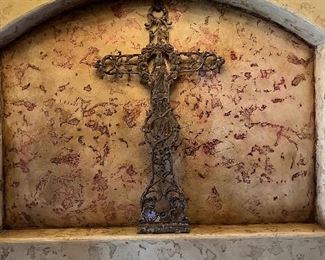 This cross is HUGE and a great statement piece