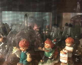 Mint Condition Red headed Goebel figurines