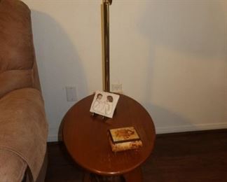 Table Lamp in Oak. We have a pair.