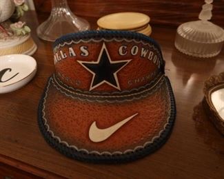 Leather Visor Cap - Dallas Cowboys