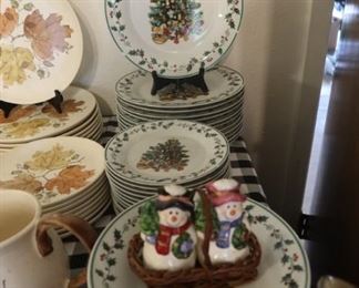 Holiday Market Christmas China Set