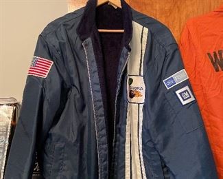 Vintage Ford Motor Jacket with Cobra Patch - zipper is broke on this one.