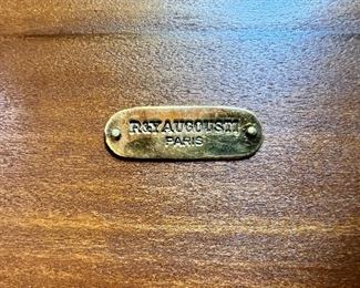 Labeled R & Y Augousti (Paris)
Pair of bronze and shagreen stools.