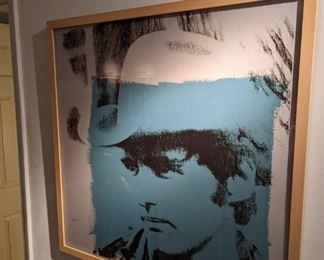 Large portrait of Dennis Hopper by Andy Warhol