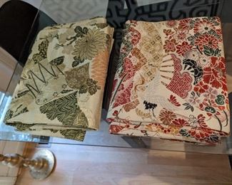 Japanese embroidered runners