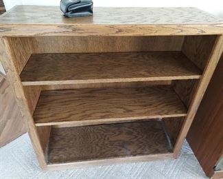 Three Shelf Wood Bookcase