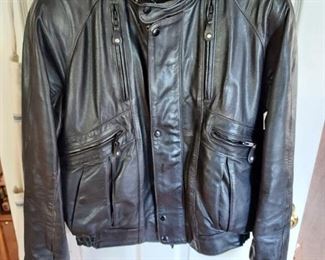 Harley Davidson Leather Riding Jacket Size 42 reg