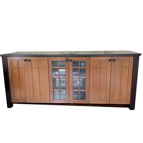 Lot 001
Custom Made P. D. White, Cherry Console Cabinet