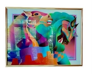 Lot 002m
Ned Moulton Reverse Painting Plexiglas 'Moulton Glas'