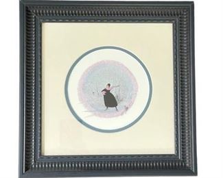 Lot 007m
P Buckley Moss 'Skating Reverie' Signed Numbered Print