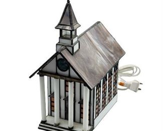 Lot 055m
Vitreville Forma Vitrum Pillars of Faith Lighted House