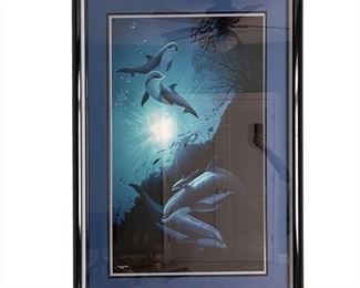 Lot 060
Dolphin Lithograph Wyland Signed and Numbered