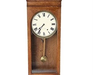 Lot 062
Antique Seth Thomas Pressed Oak Wall Clock