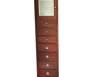 Lot 069
Arhaus Furniture Cherry Narrow Mirror Topped Chest