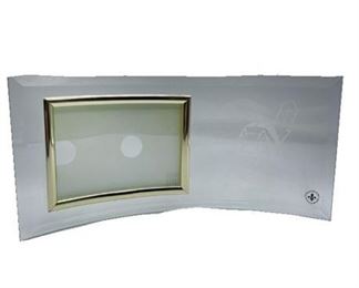 Lot 136-
Cleveland Indians Chief Wahoo Etched Curved Glass Picture Frame