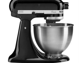Lot 175
Kitchen Aid Stand Mixer Black, Classic Tilt Head