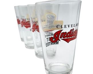 Lot 214
Cleveland Indians, Miller Time Beer Pints