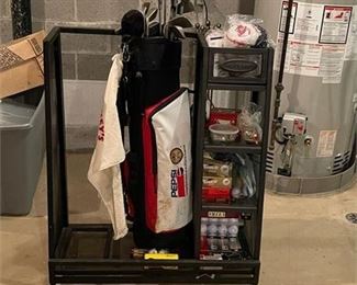 Lot 248n
Big Staff Tour Pepsi Cola Golf Bag by Miller, Clubs and More